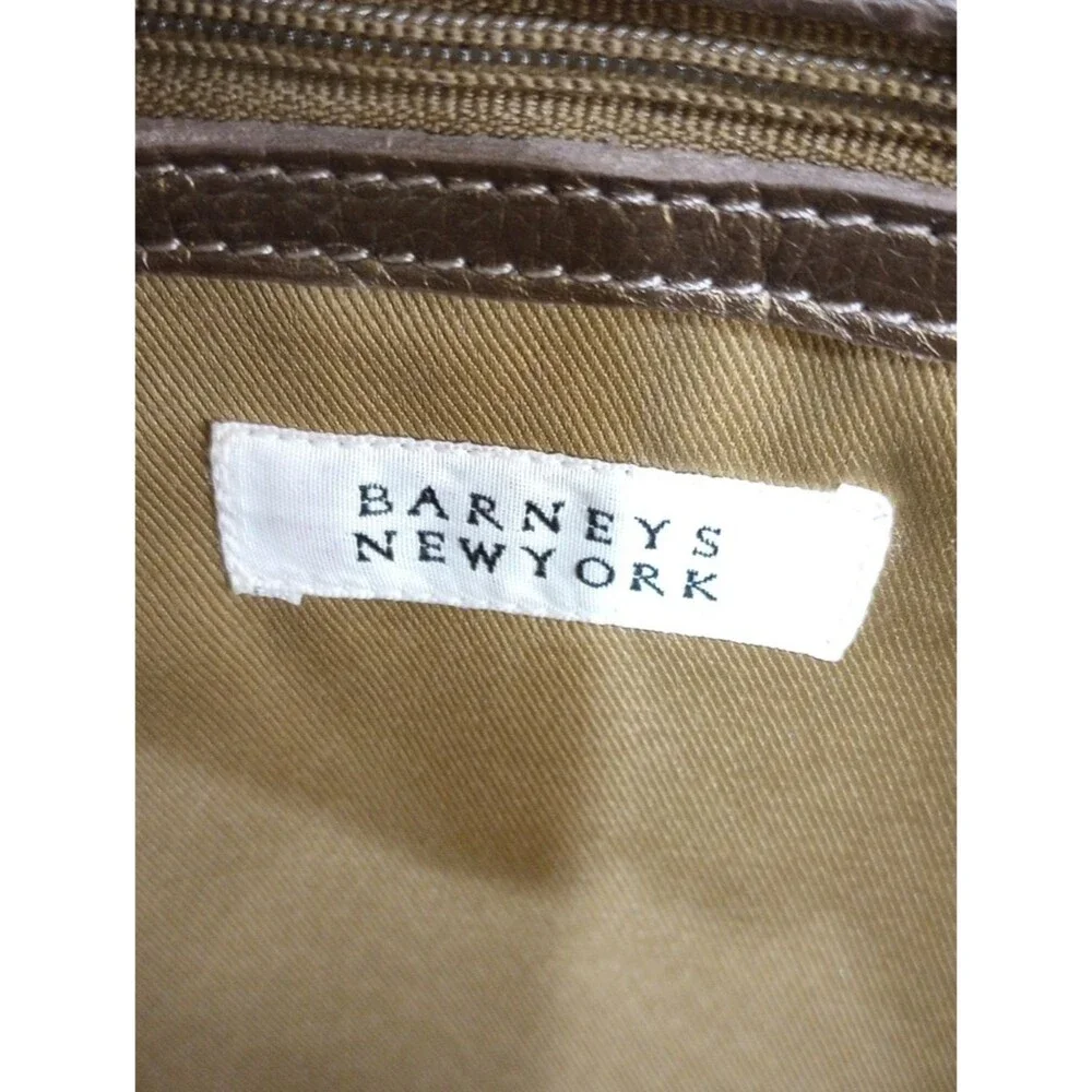 Barneys New York Bronze Leather Briefcase - Vintage!